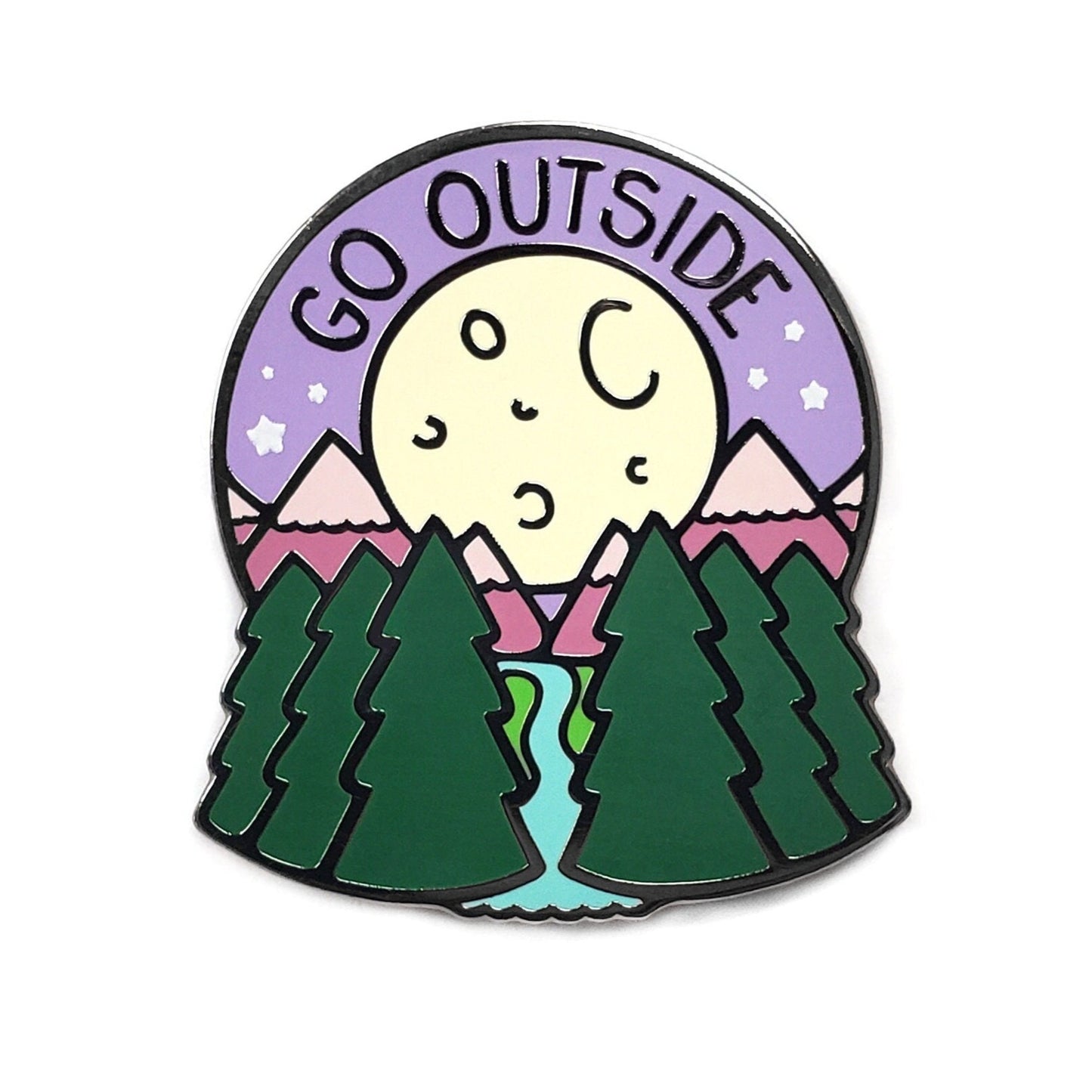 Go Outside Pin - Kolorspun Enamel Pins