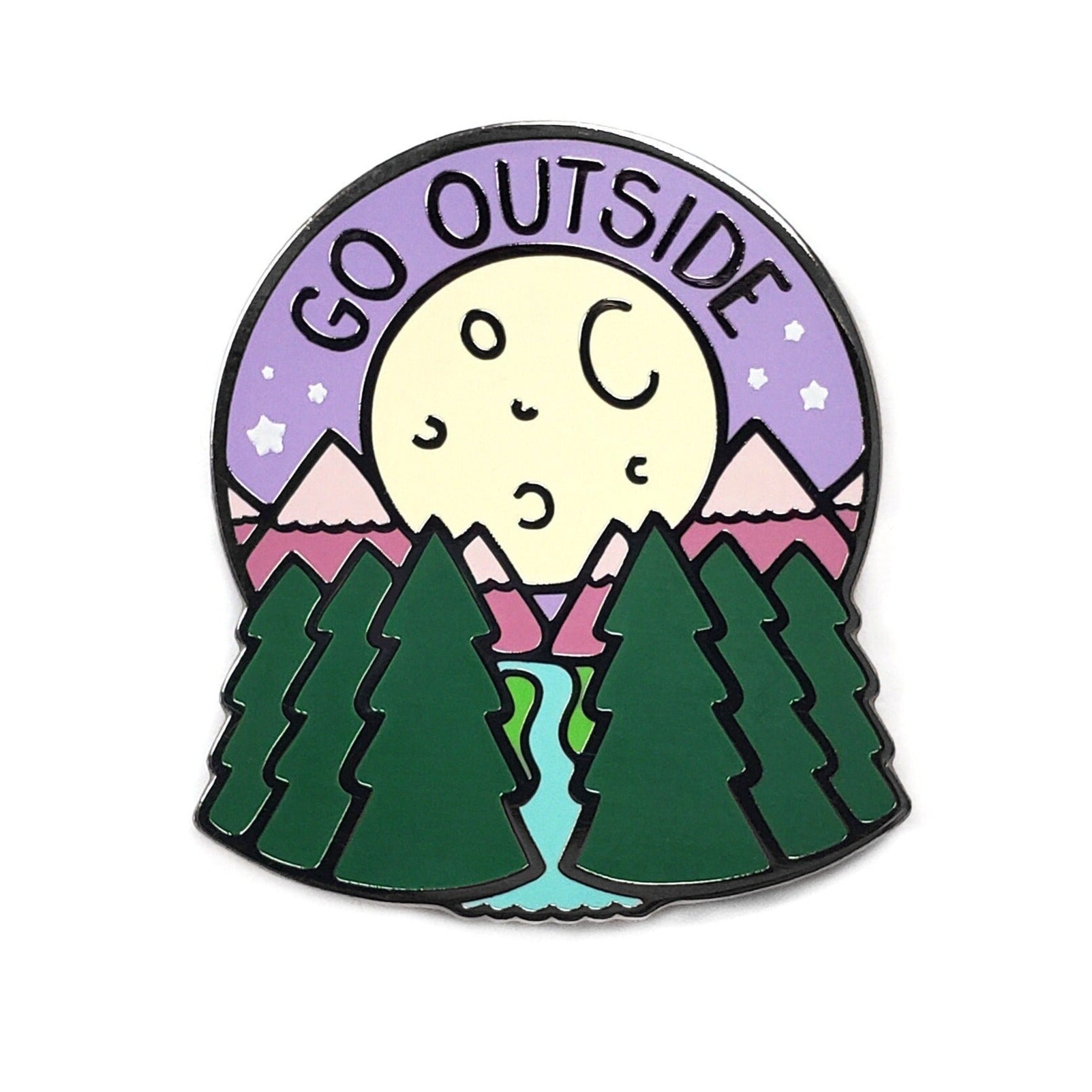 Go Outside Pin - Kolorspun Enamel Pins