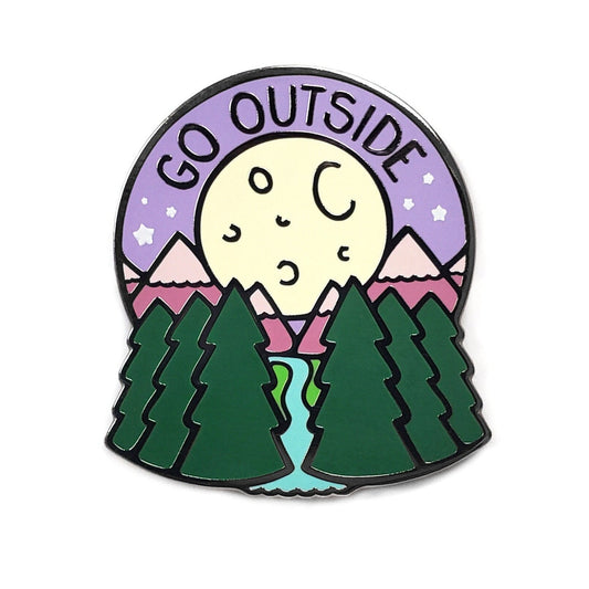 Go Outside Pin - Kolorspun Enamel Pins