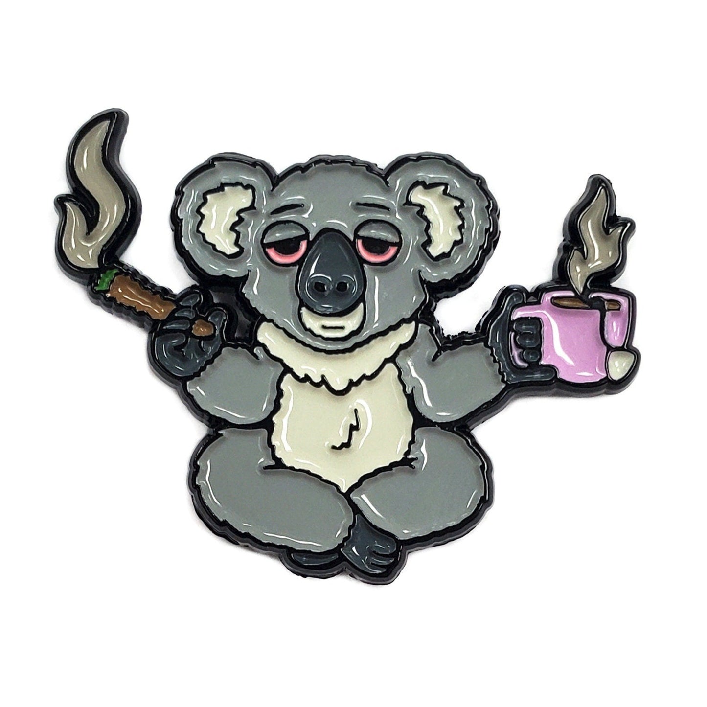 High Koala Tea Pin - Kolorspun Enamel Pins