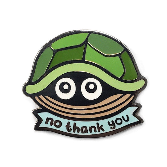 No Thank You Turtle Golf Ball Marker - Kolorspun Enamel Pins