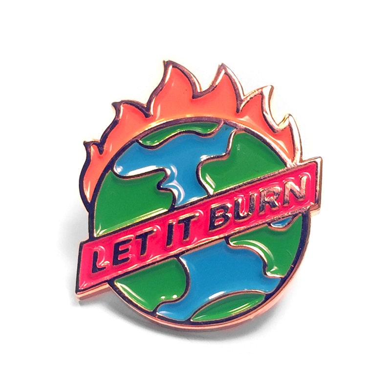Let It Burn Mini Ball Marker - Kolorspun Enamel Pins