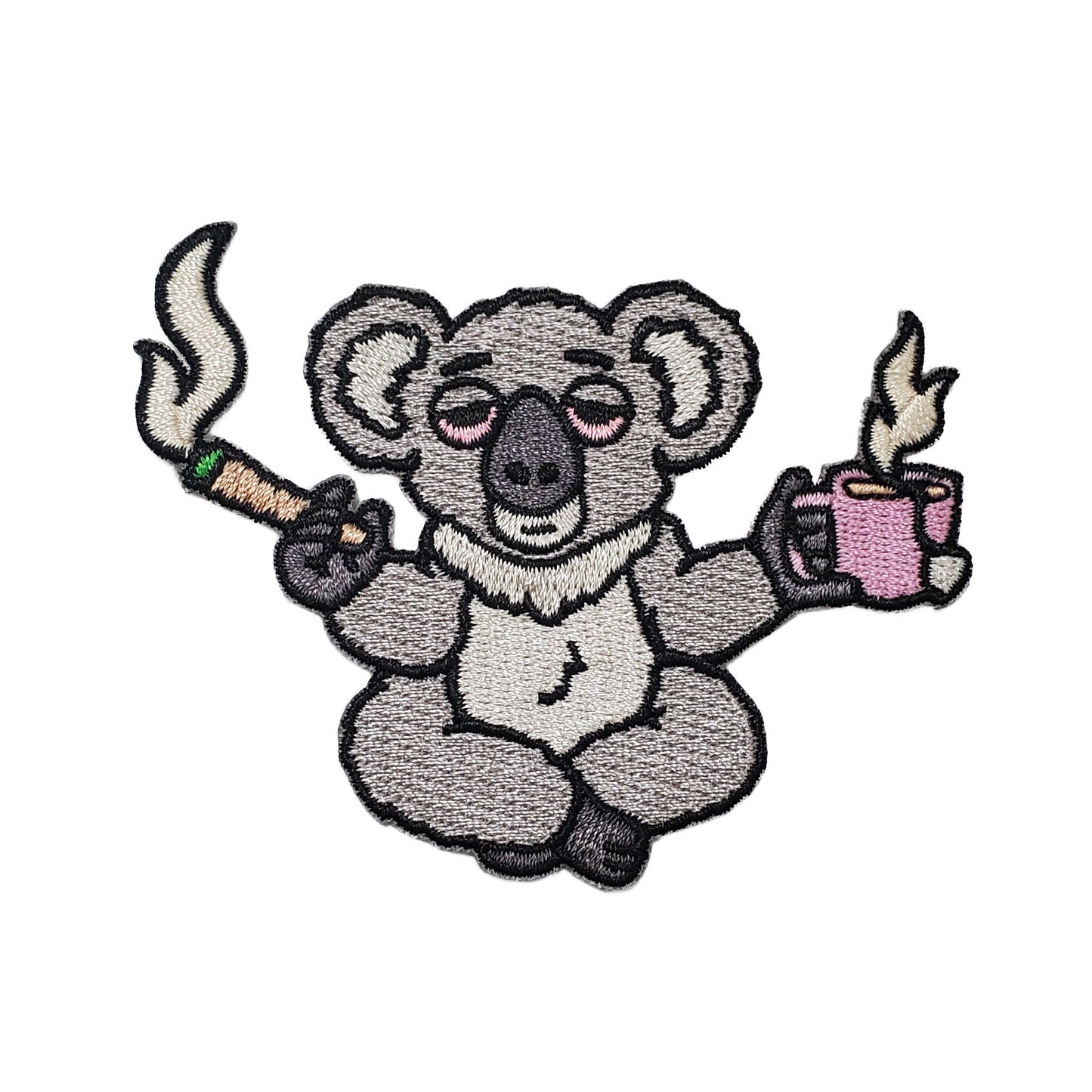 High Koala Tea Pun Patch - Kolorspun Enamel Pins