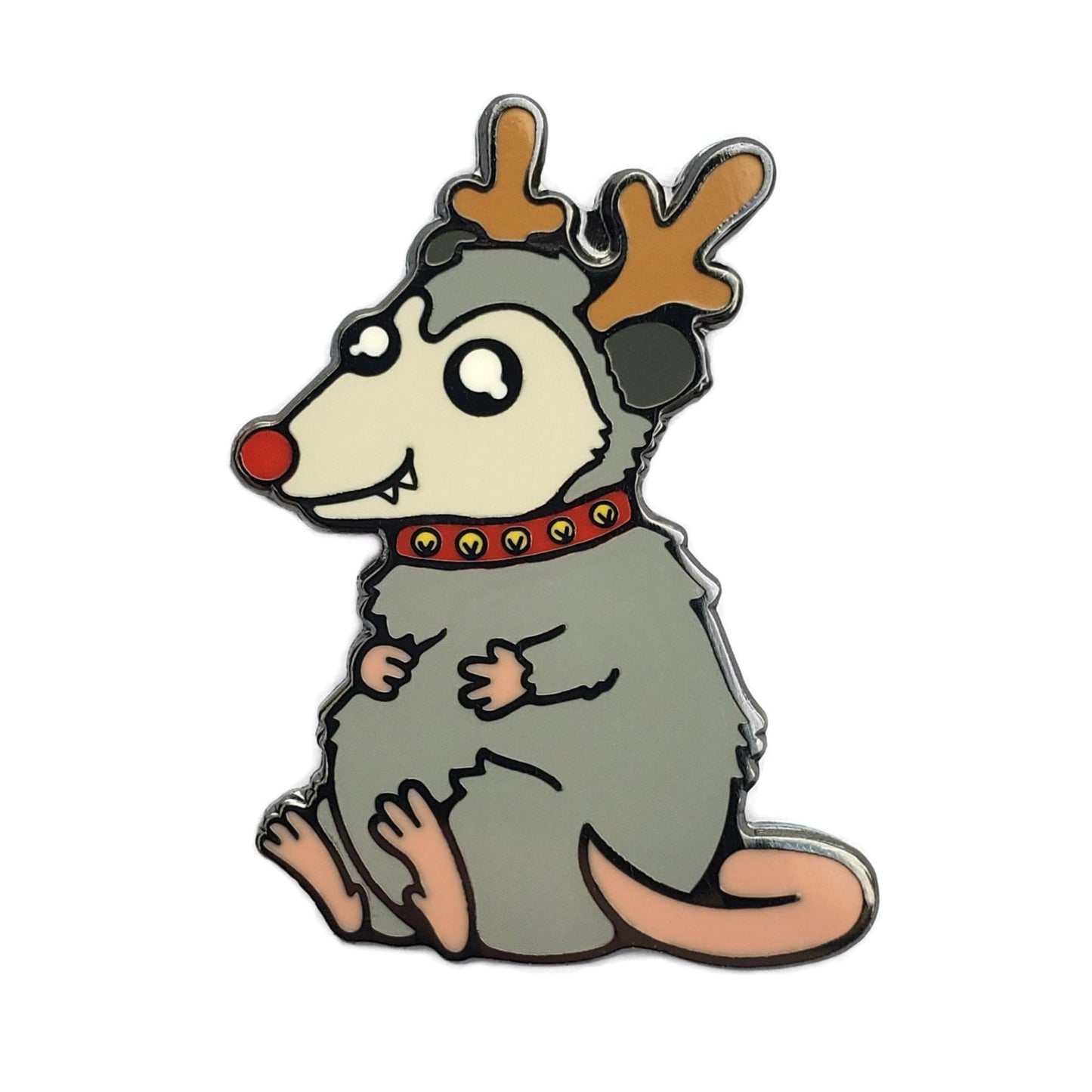 Reindeer Possum Pin - Kolorspun Enamel Pins