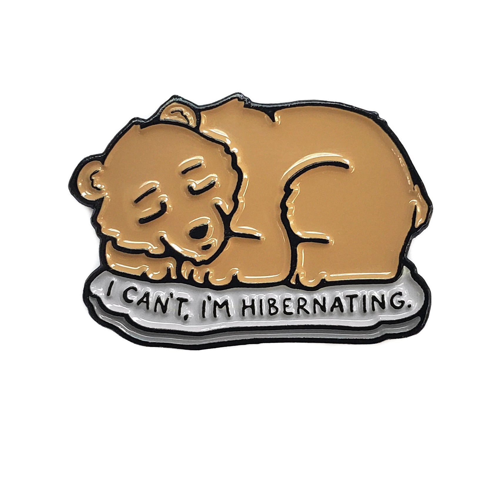 Hibernating Bear Golf Ball Marker - Kolorspun Enamel Pins