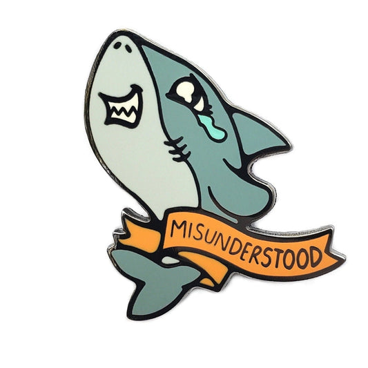 Misunderstood Shark Golf Ball Marker - Kolorspun Enamel Pins