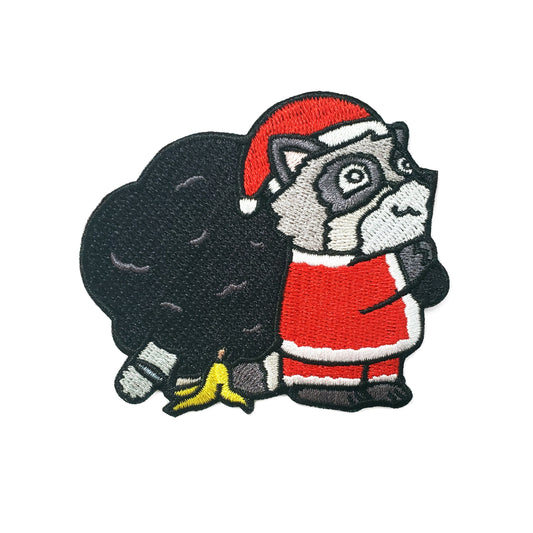 Raccoon Santa Patch - Kolorspun Enamel Pins