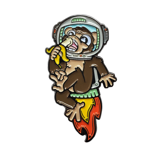 Astronaut Chimp Pin - Kolorspun Enamel Pins