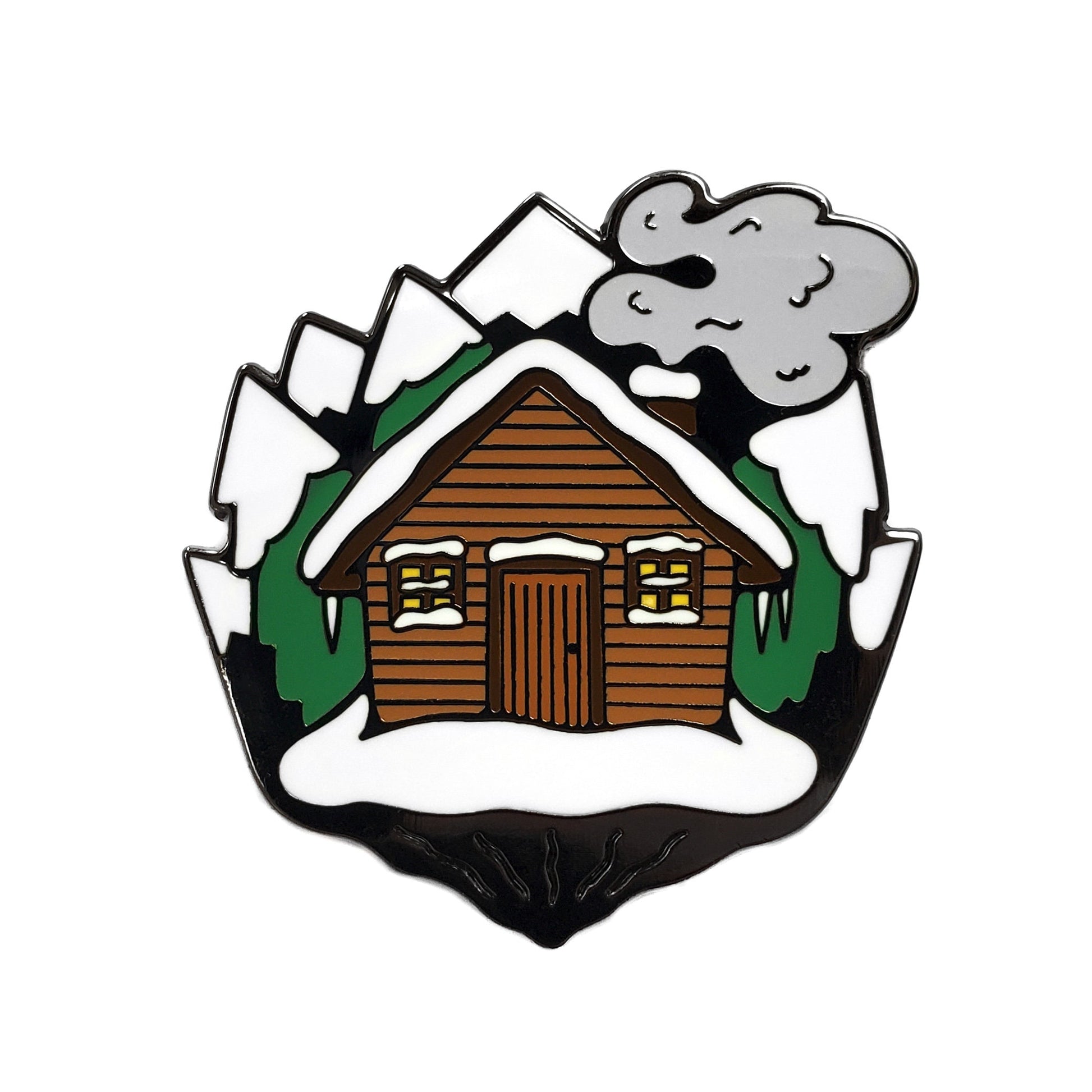 Log Cabin Golf Ball Marker - Kolorspun Enamel Pins