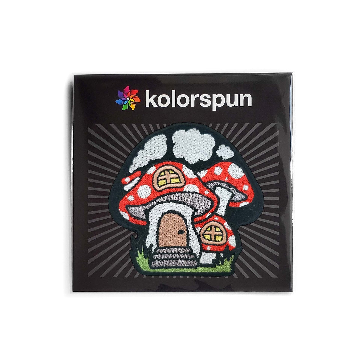 Mushroom House Patch - Kolorspun Enamel Pins