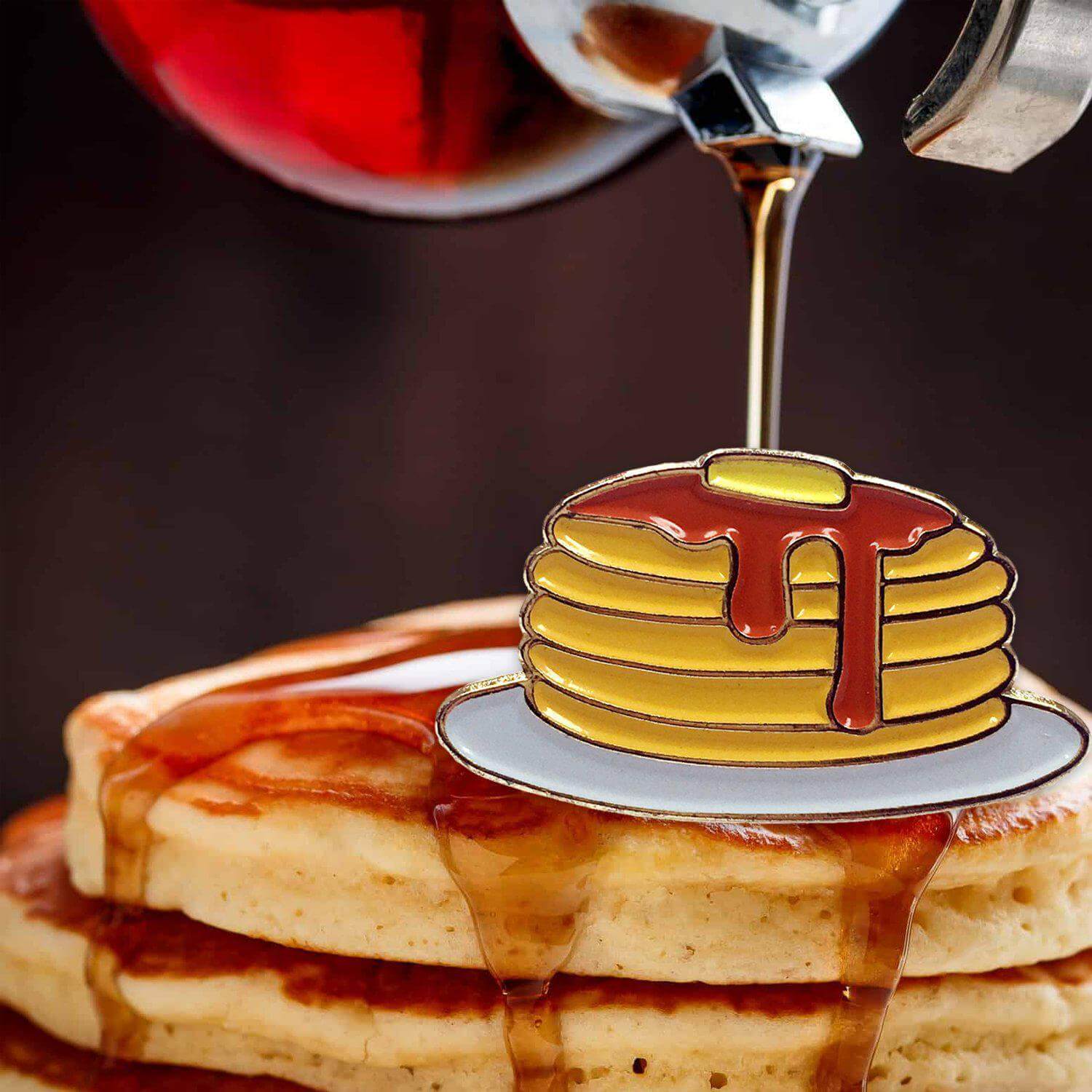 Pancakes Pin - Kolorspun Enamel Pins