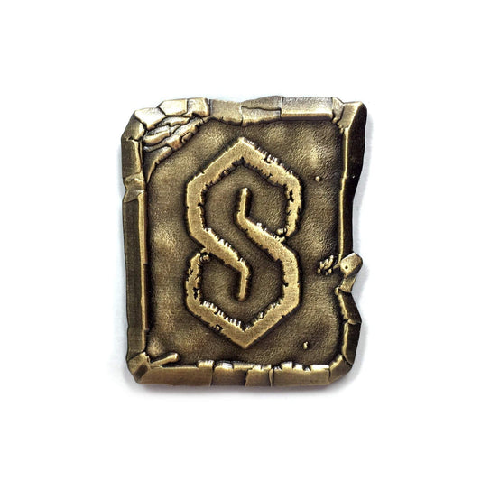 Super S Rune 3D Pin - Kolorspun Enamel Pins