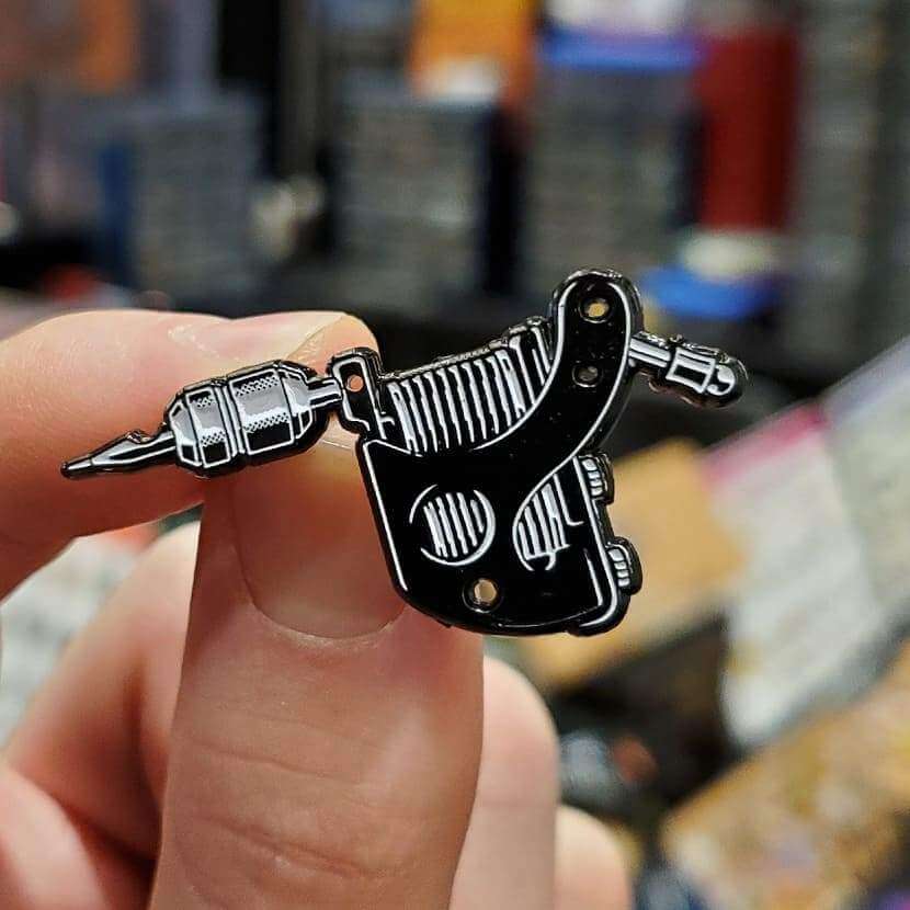 Tattoo Machine Pin - Kolorspun Enamel Pins