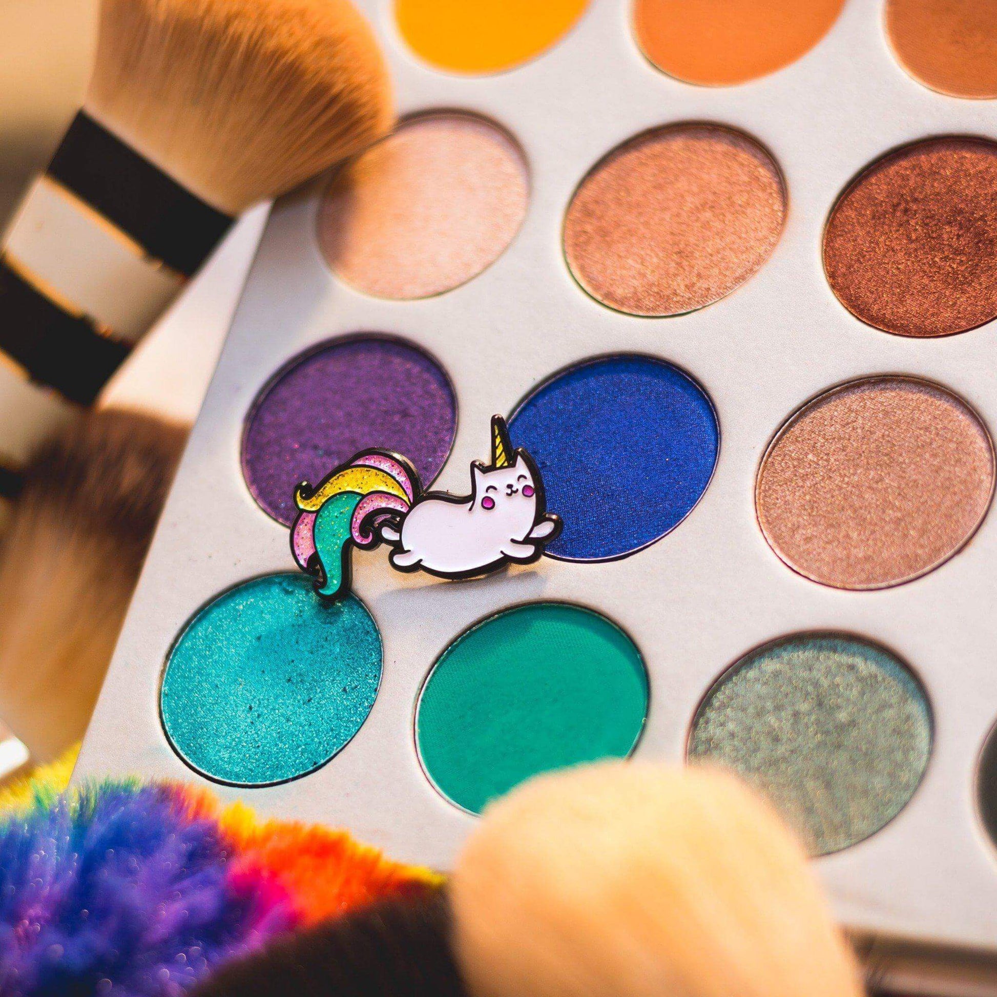 Unicorn Cat Pin - Kolorspun Enamel Pins