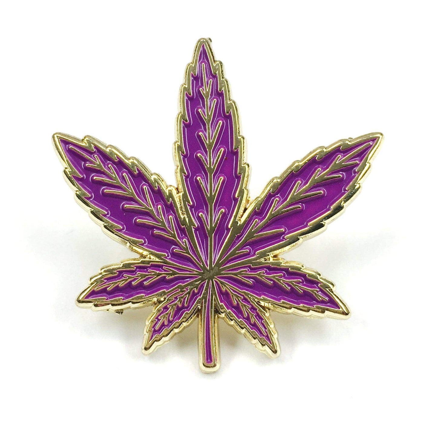 Weed Leaf Pins - Kolorspun Enamel Pins