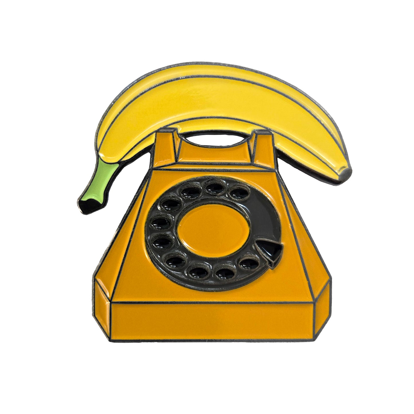 Banana Phone Pin - Kolorspun Enamel Pins