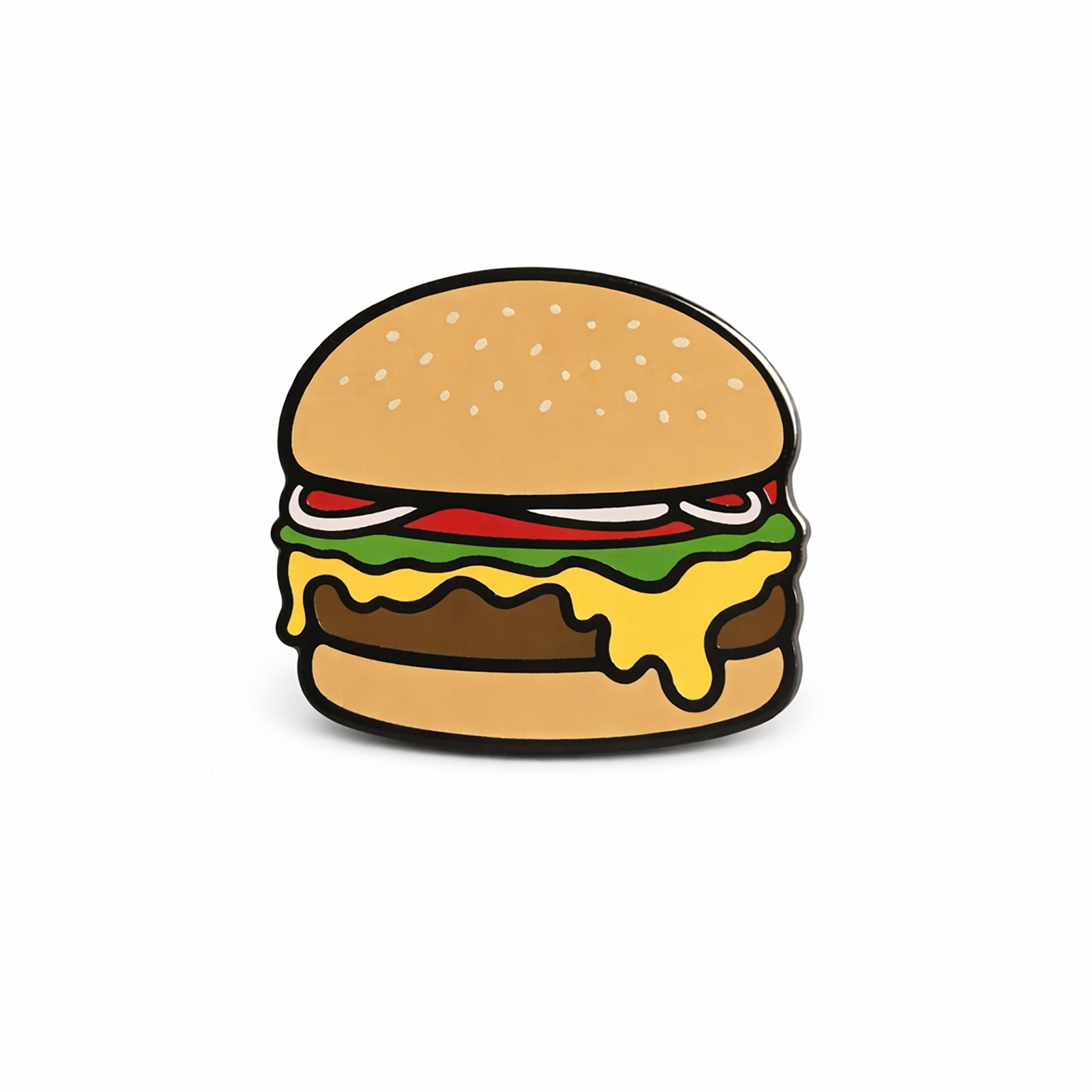 Hamburger Pin - Kolorspun Enamel Pins