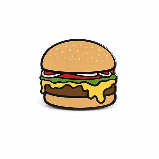 Cheeseburger Golf Ball Marker - Kolorspun Enamel Pins