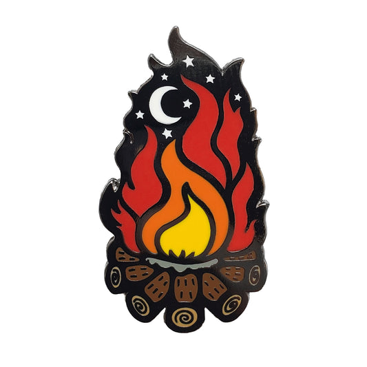 Campfire Pin - Kolorspun Enamel Pins