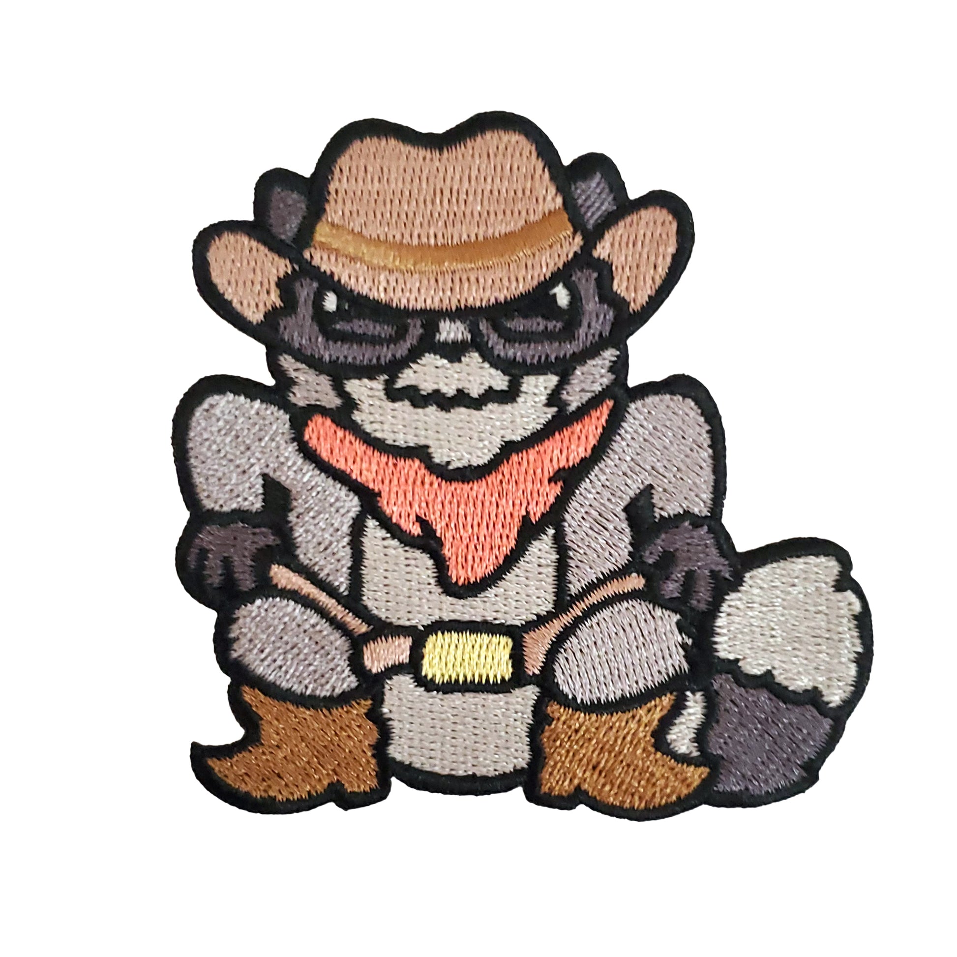 Cowboy Raccoon Patch - Kolorspun Enamel Pins