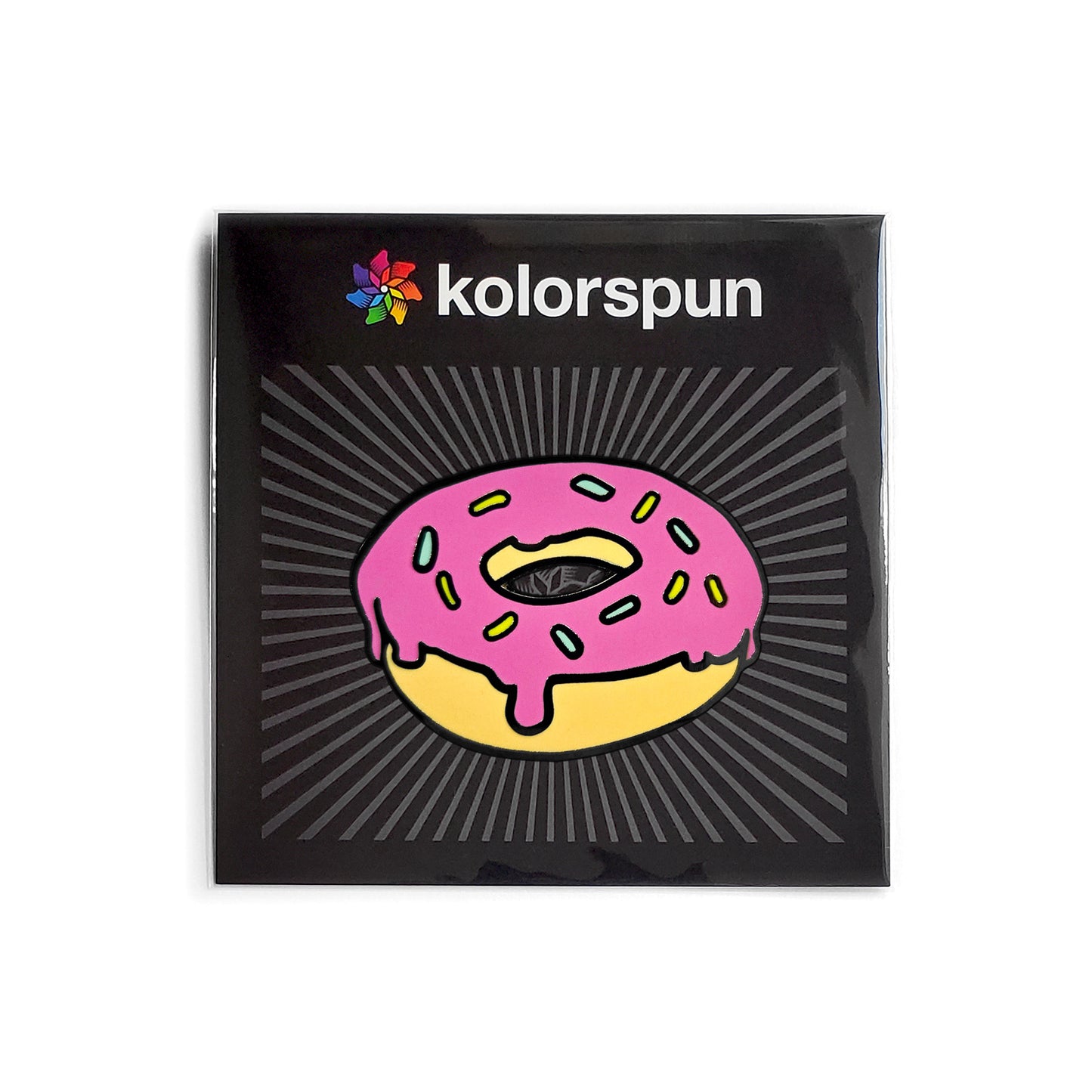 Donut Magnetic Golf Ball Marker - Kolorspun Enamel Pins