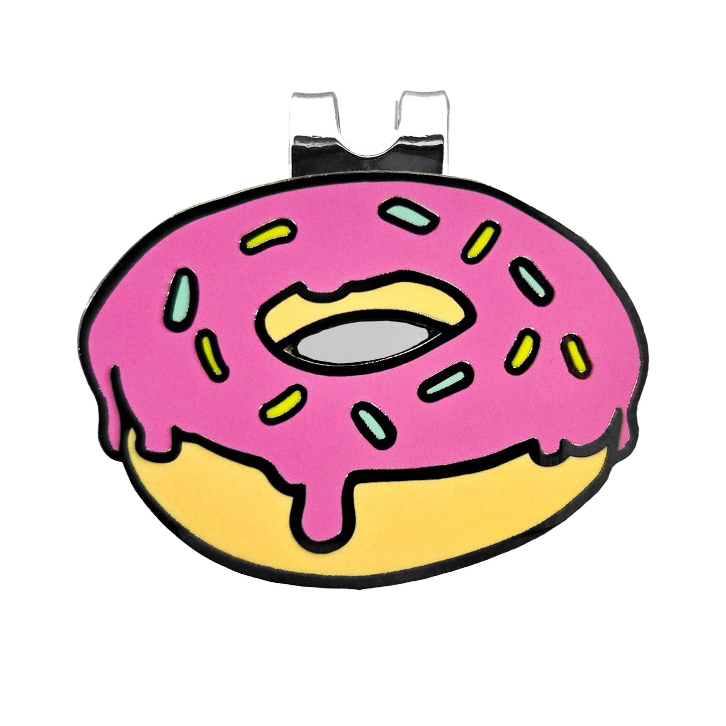 Donut Magnetic Golf Ball Marker - Kolorspun Enamel Pins