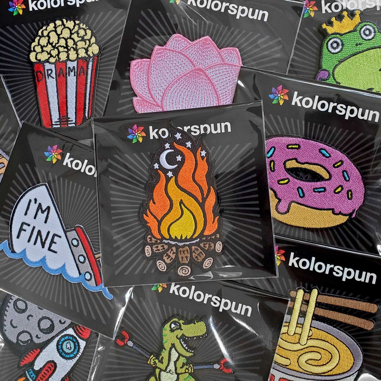 "BAM!" Comic Book Patch - Kolorspun Enamel Pins