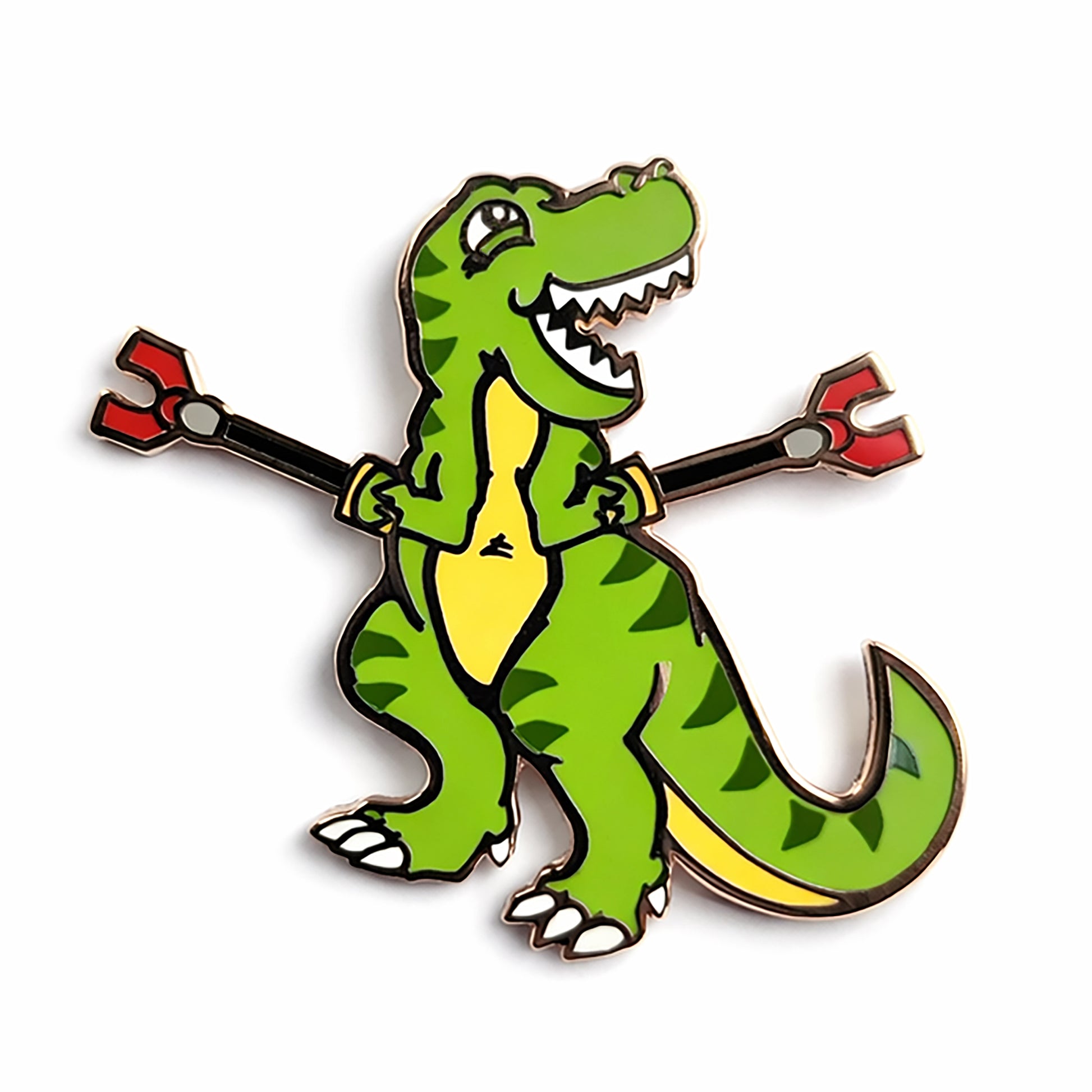 Unstoppable T-Rex Pin - Kolorspun Enamel Pins