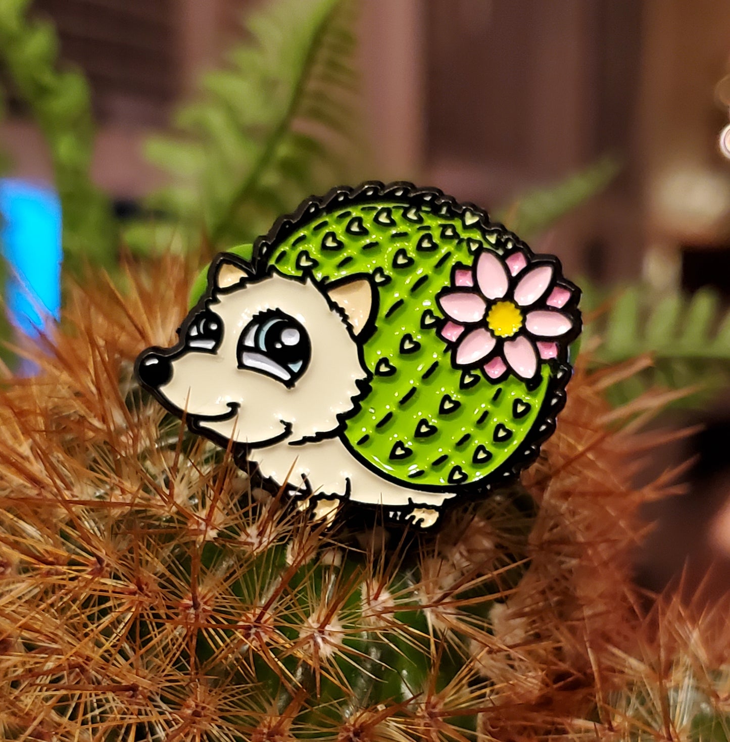 Hedgehog Pin - Kolorspun Enamel Pins