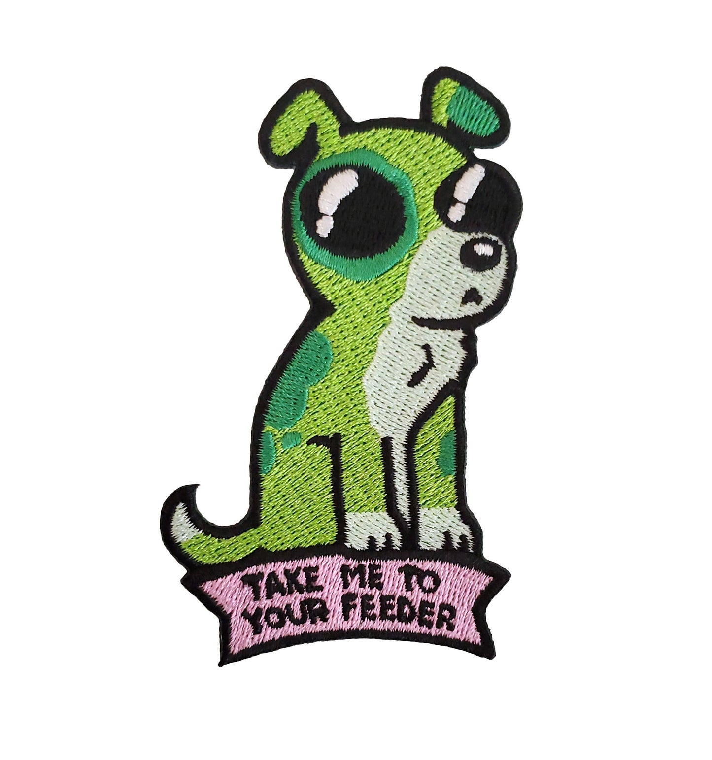 Take Me To Your Feeder Dog Patch - Kolorspun Enamel Pins