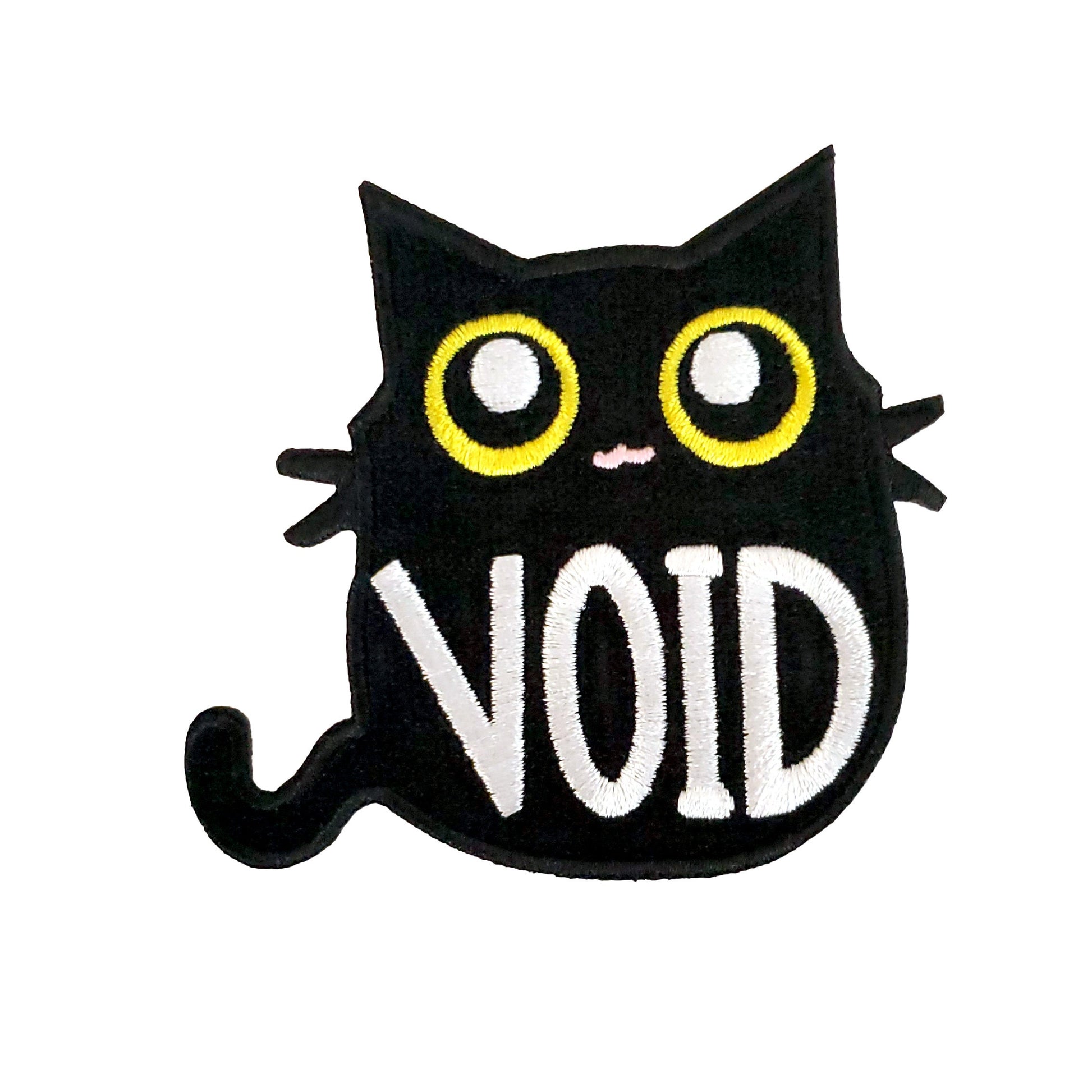 Void Black Cat Patch - Kolorspun Enamel Pins