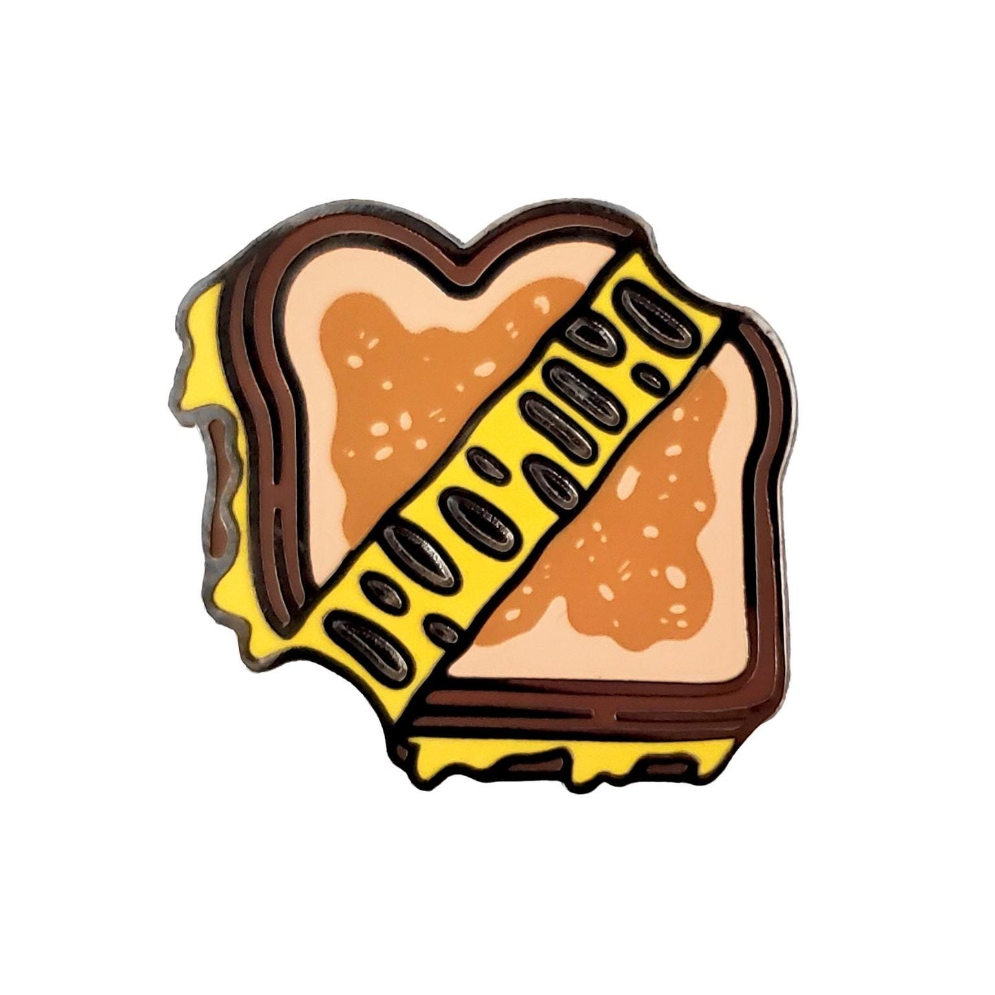 Grilled Cheese Sandwich Golf Ball Marker - Kolorspun Enamel Pins