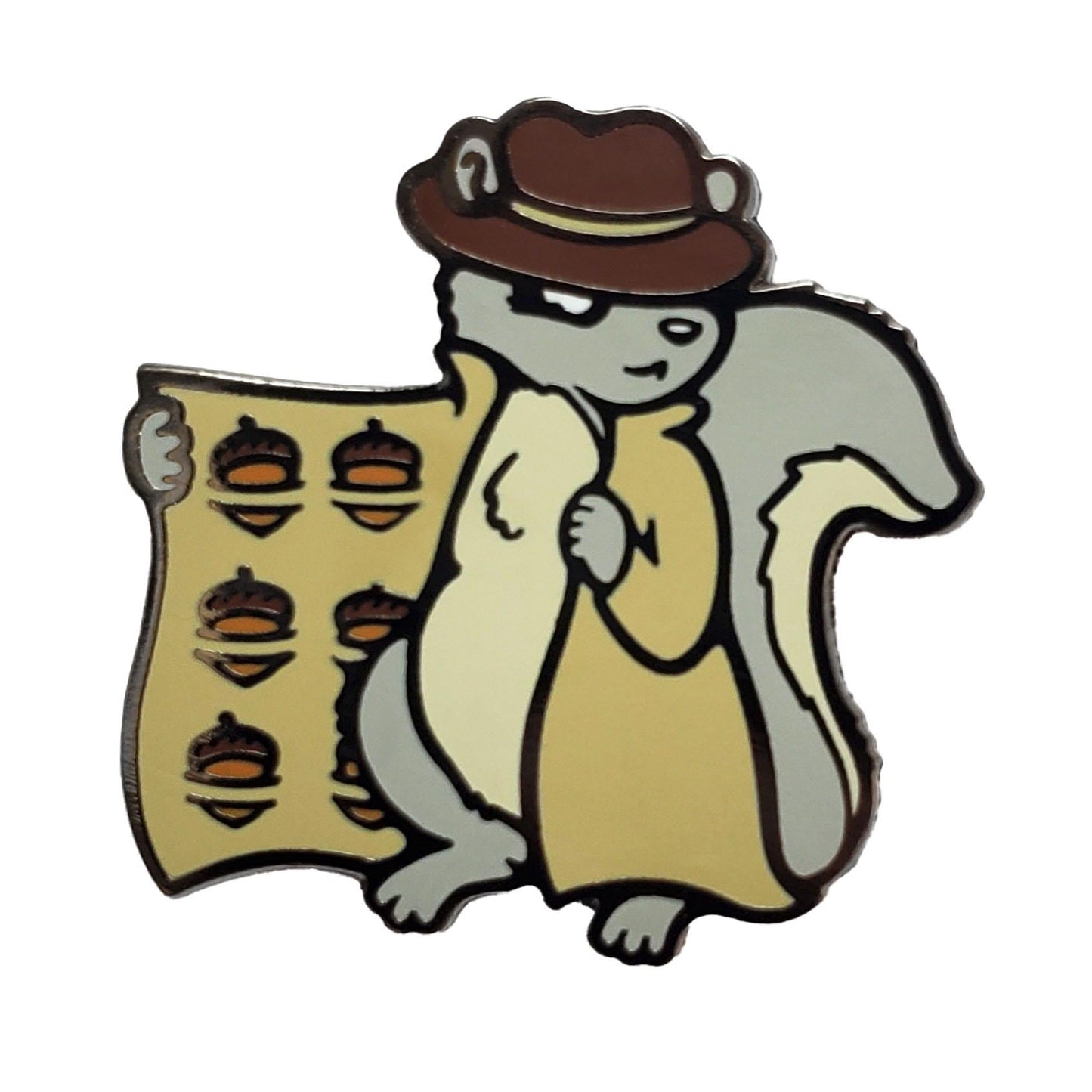 Shady Squirrel Pin - Kolorspun Enamel Pins