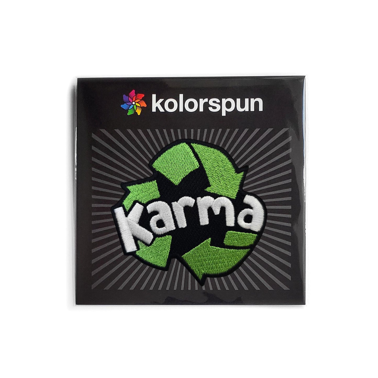 Karma Recycling Patch - Kolorspun Enamel Pins