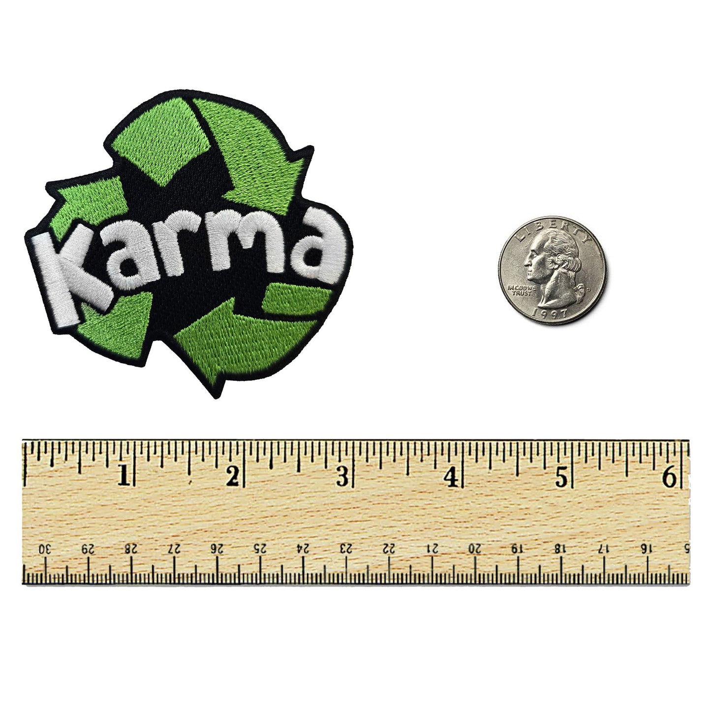 Karma Recycling Patch - Kolorspun Enamel Pins