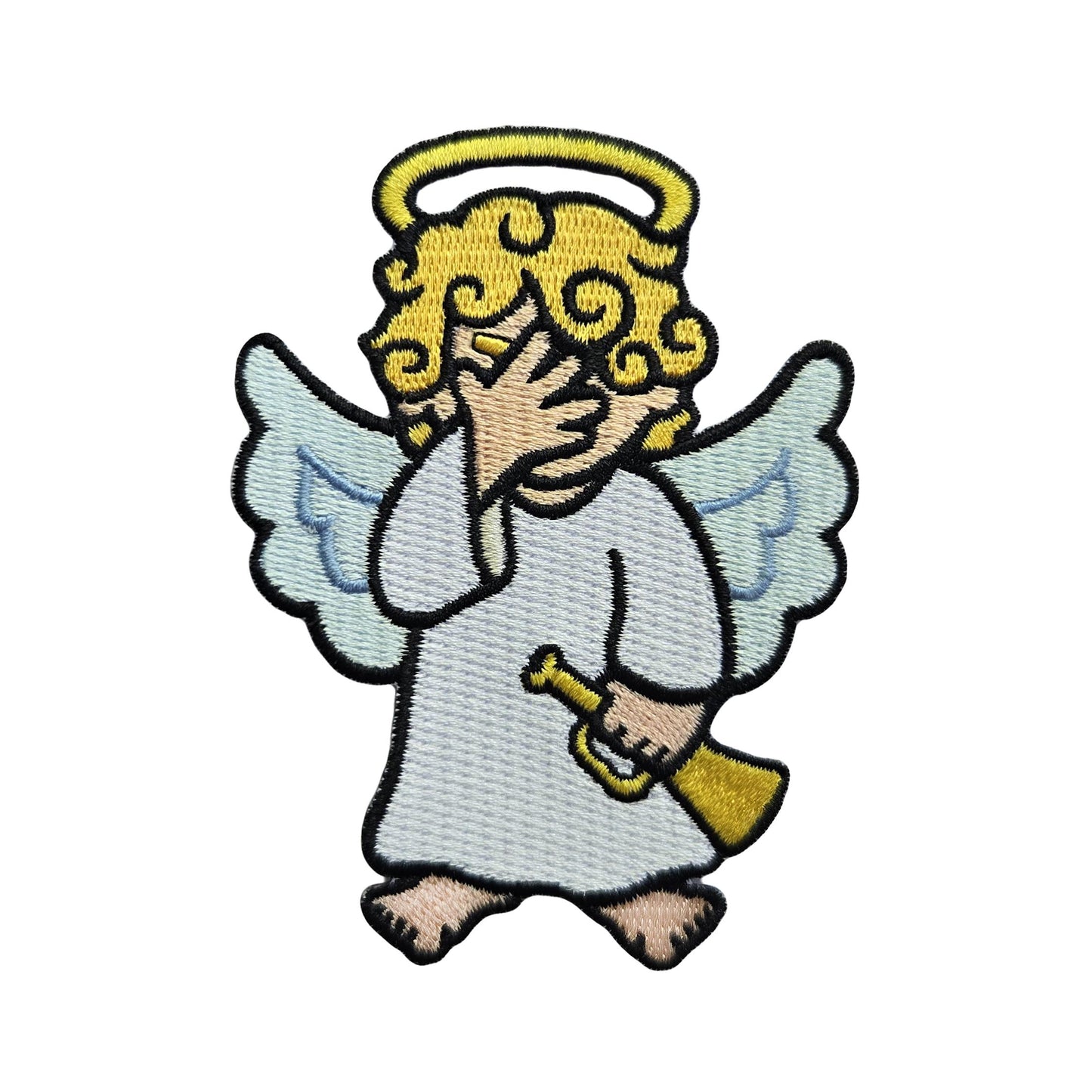 Disappointed Angel Patch - Kolorspun Enamel Pins