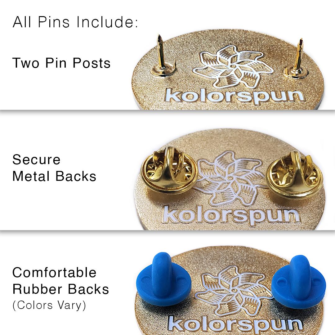 Waffle Pin - Kolorspun Enamel Pins