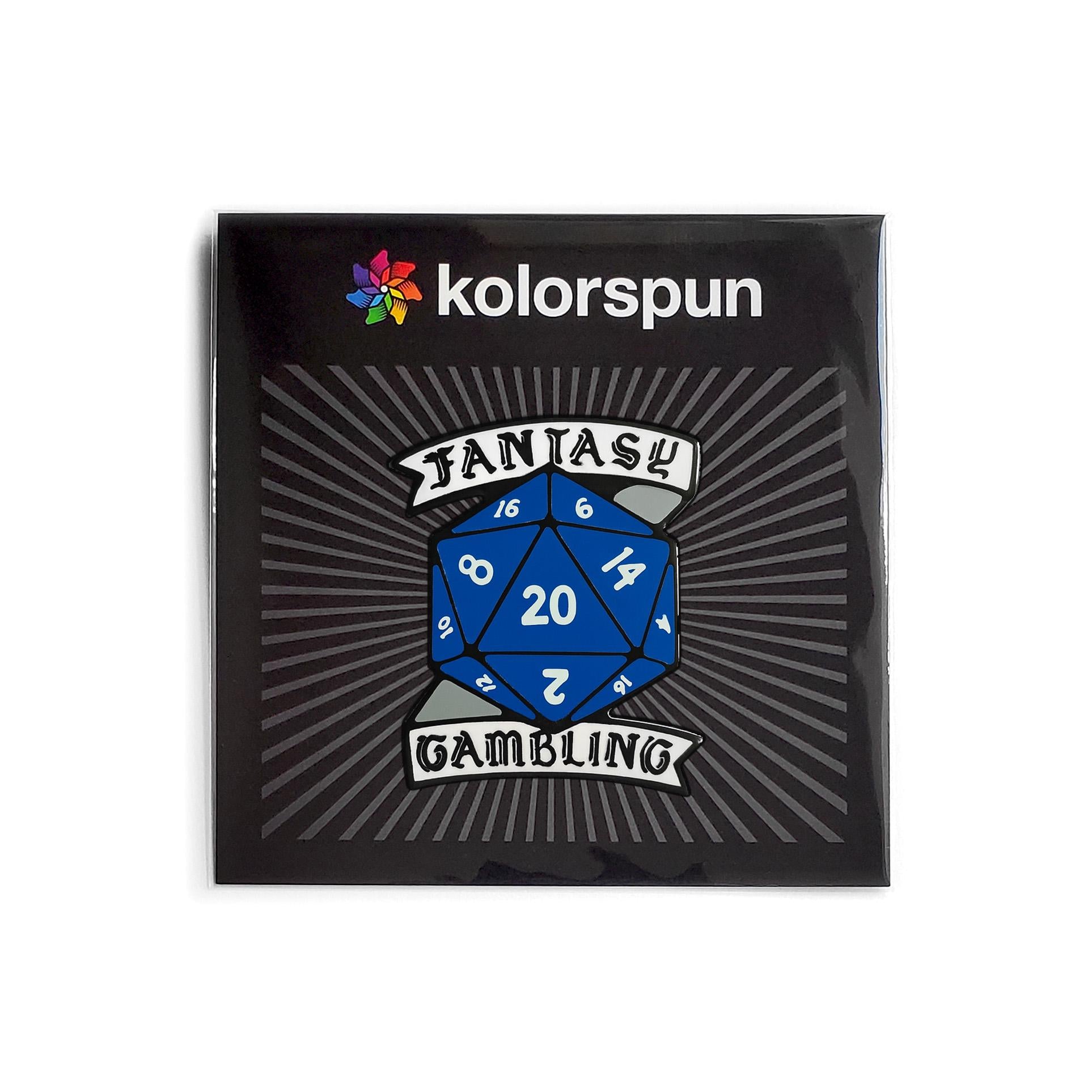 Fantasy Gambling Pin - Kolorspun Enamel Pins