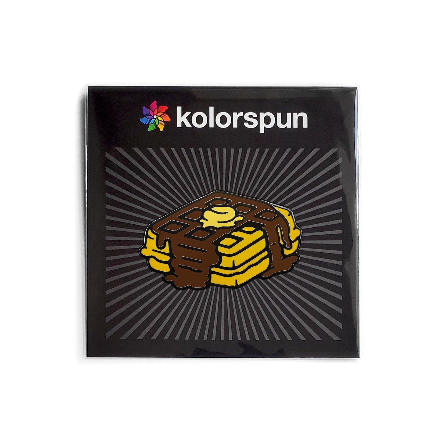 Waffle Golf Ball Marker - Kolorspun Enamel Pins