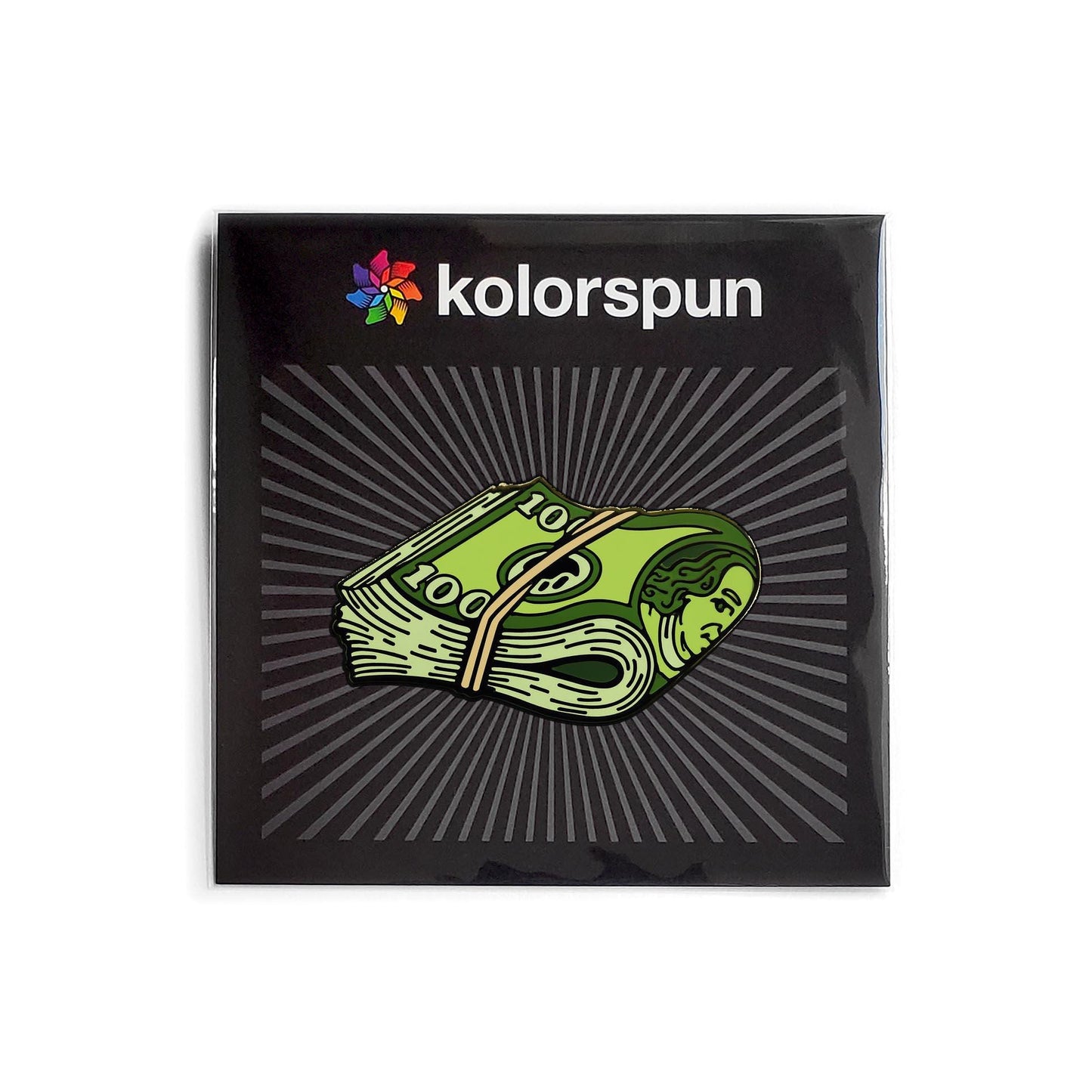 Cash Stack Golf Ball Marker - Kolorspun Enamel Pins