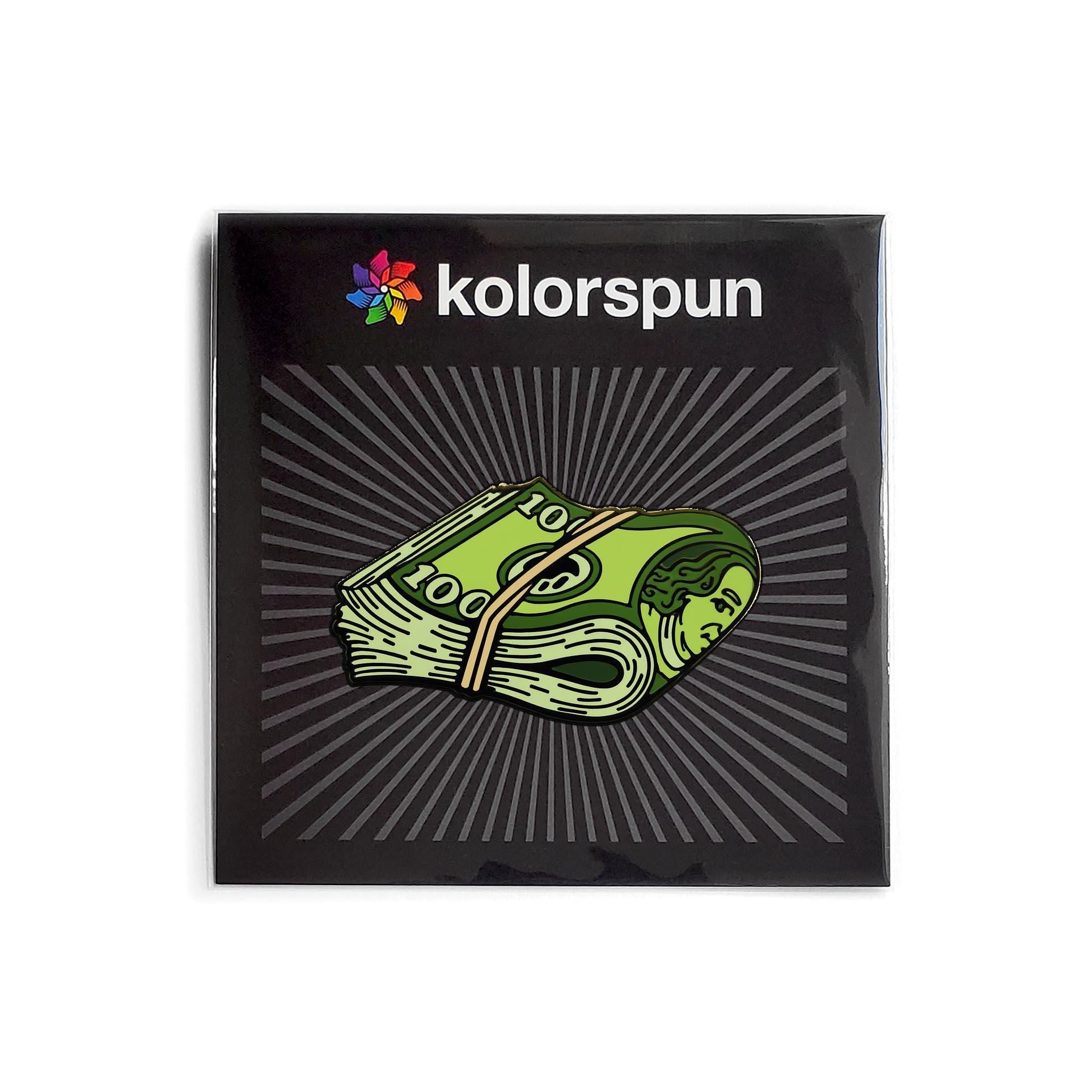 Cash Stack Golf Ball Marker - Kolorspun Enamel Pins