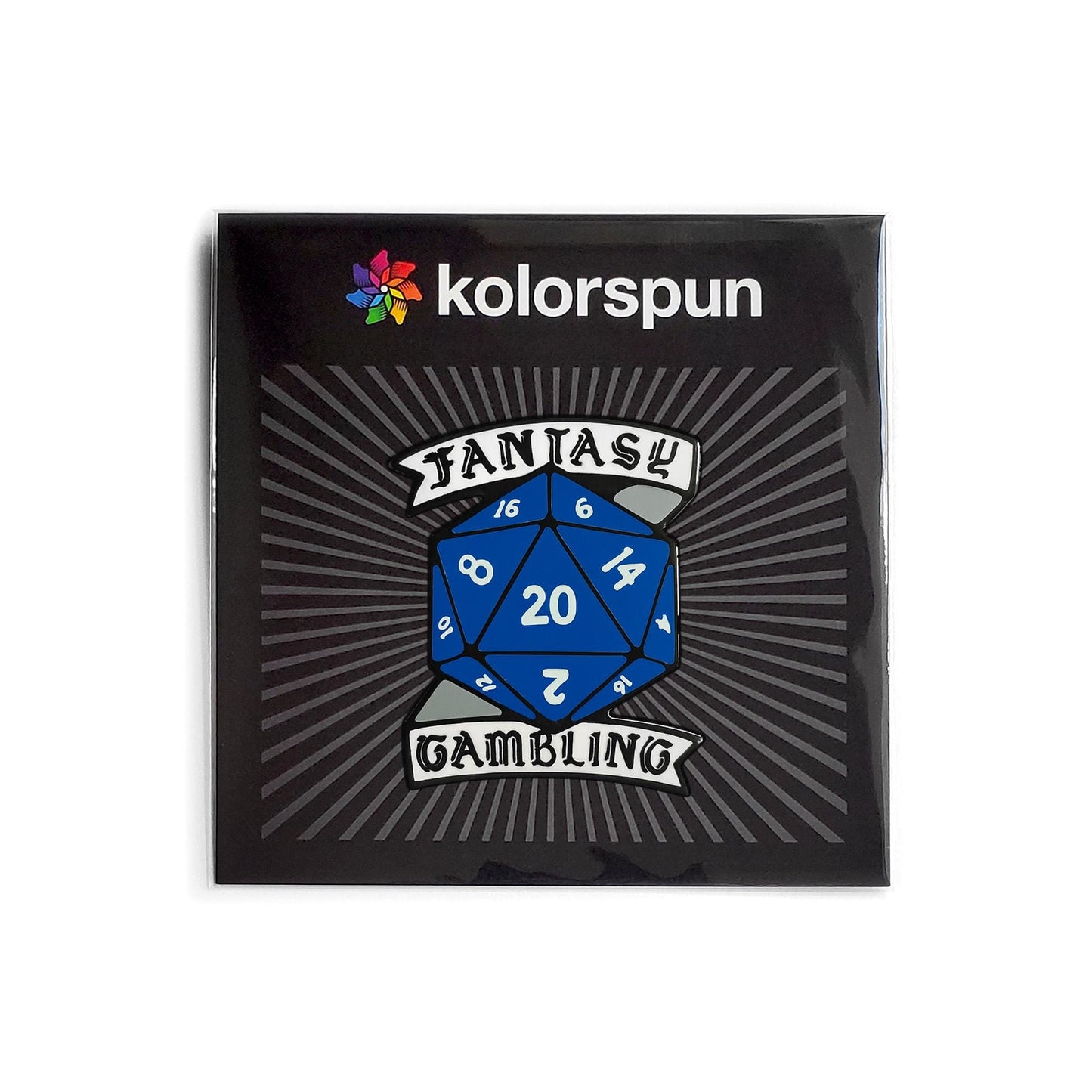 Fantasy Gambling Golf Ball Marker - Kolorspun Enamel Pins