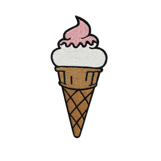 Ice Cream Cone Patch - Kolorspun Enamel Pins