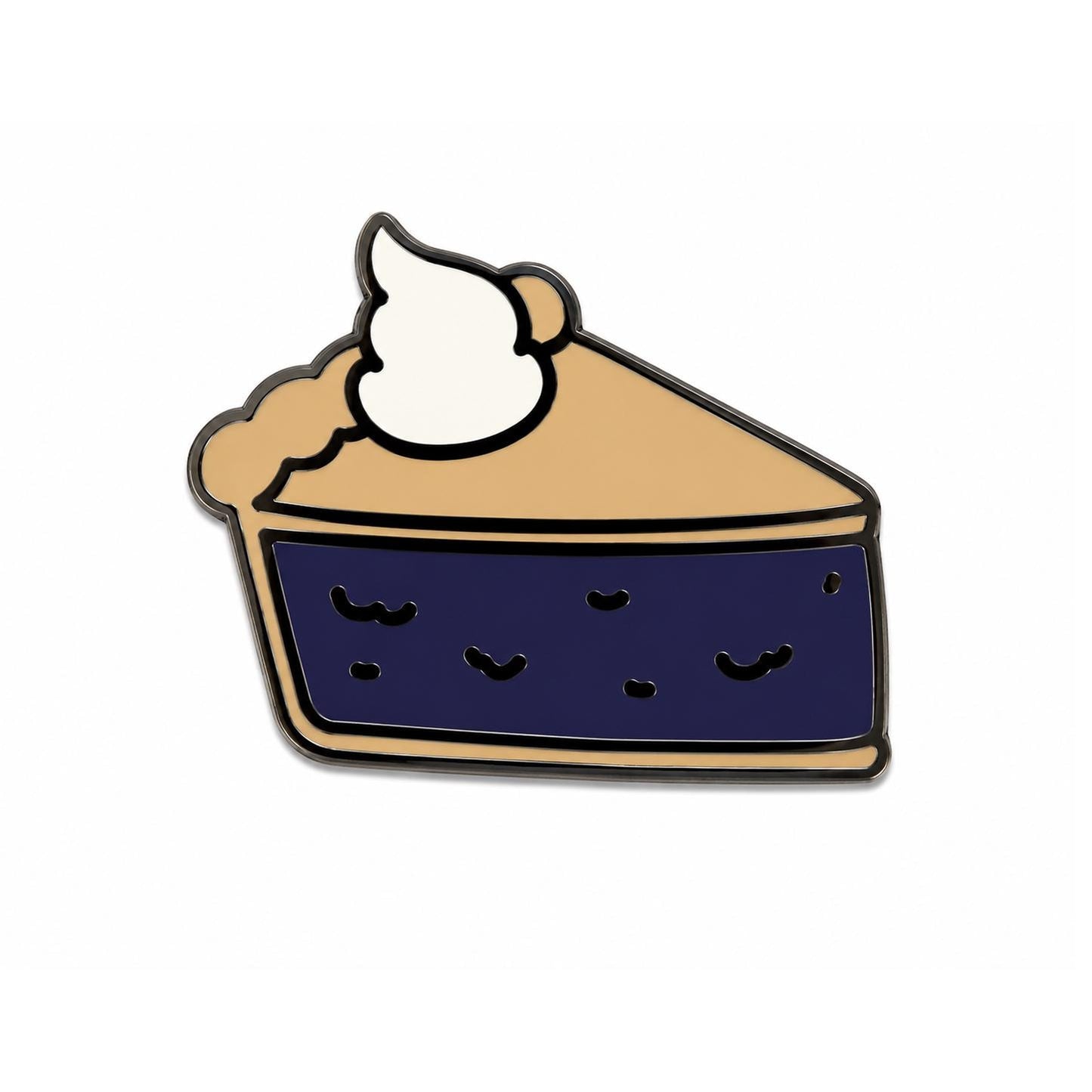 Pie Hard Enamel Pin - Kolorspun Enamel Pins