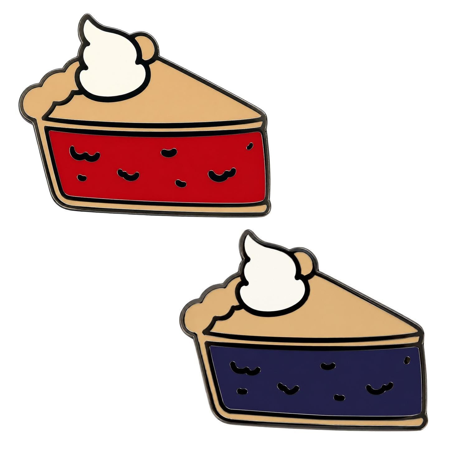 Pie Slice Golf Ball Marker - Kolorspun Enamel Pins
