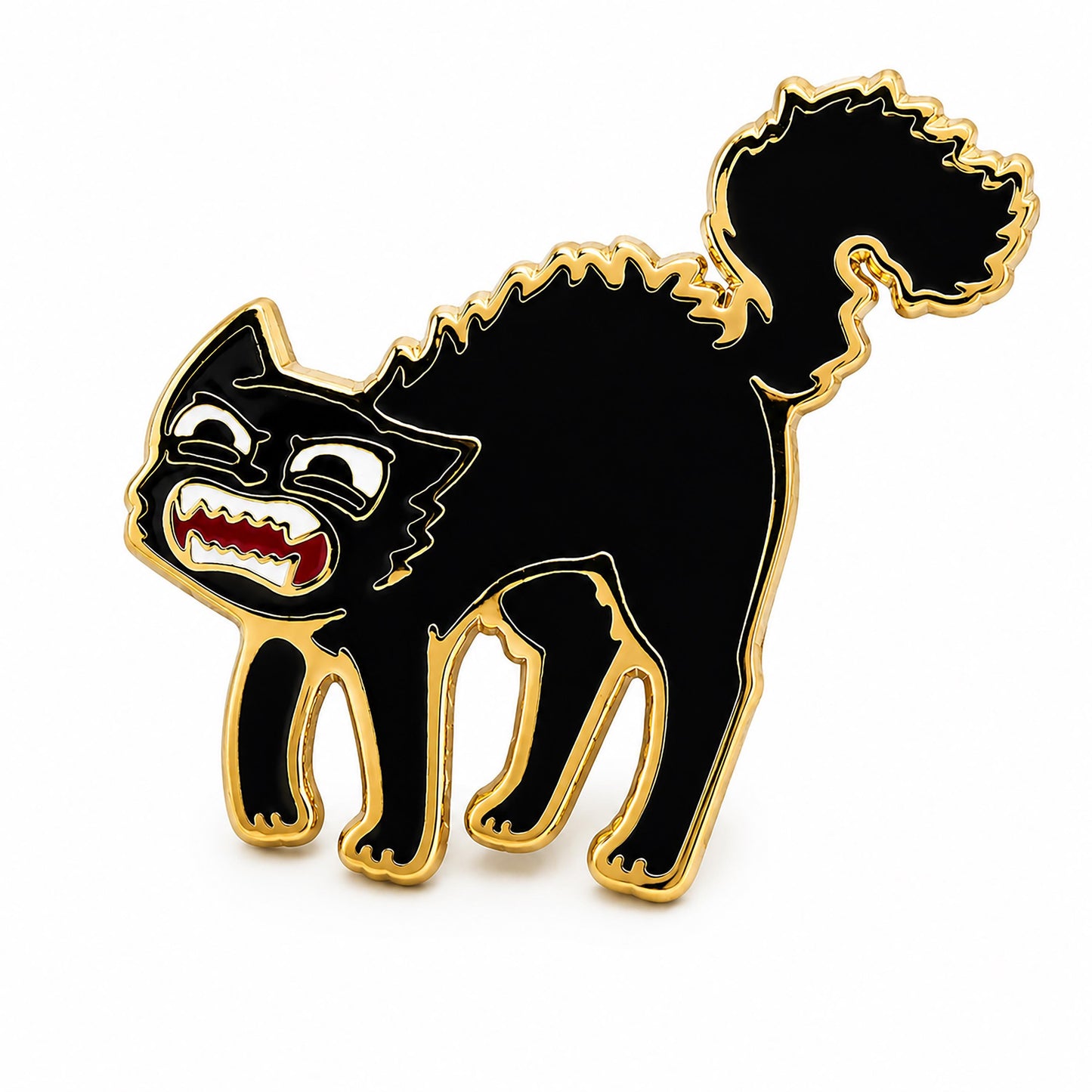 Scaredy Cat Golf Ball Marker - Kolorspun Enamel Pins