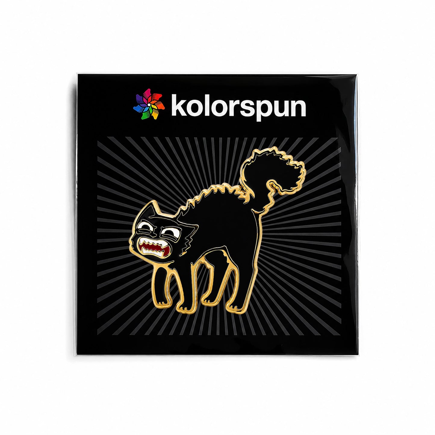 Scaredy Cat Golf Ball Marker - Kolorspun Enamel Pins