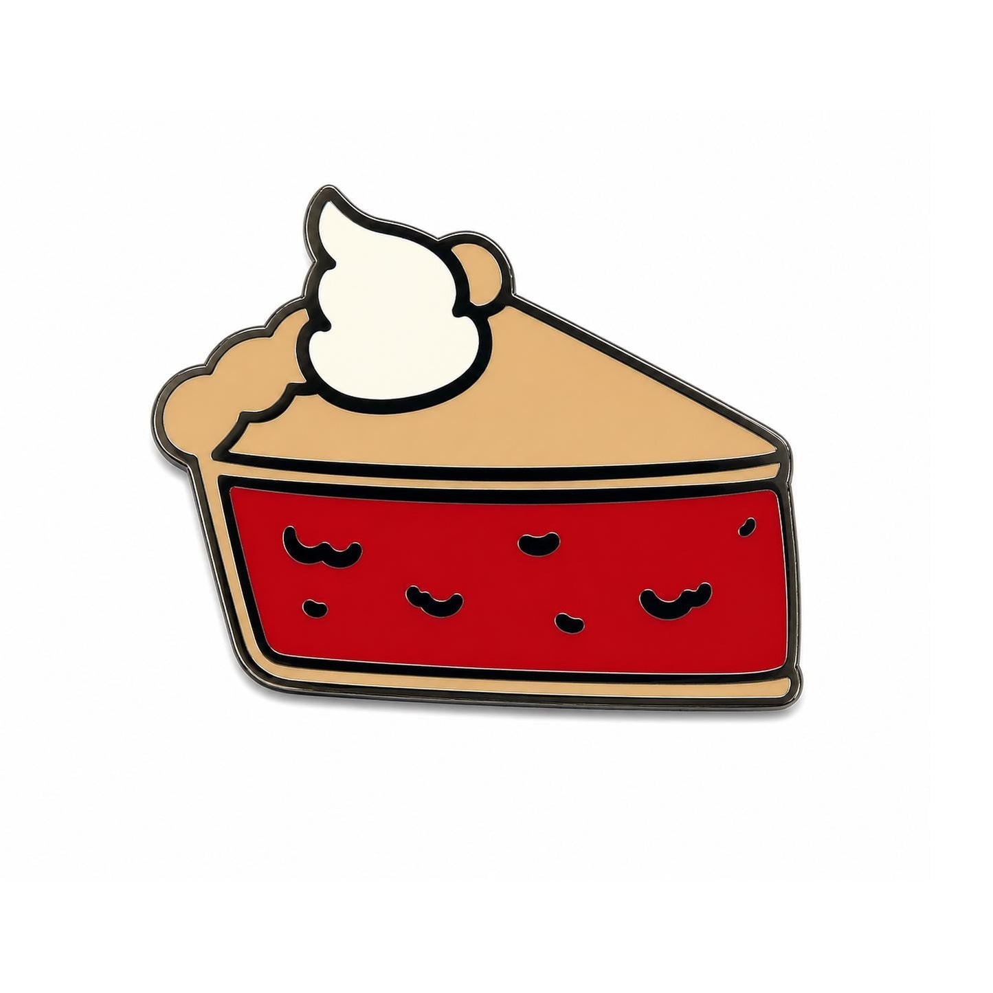 Pie Hard Enamel Pin - Kolorspun Enamel Pins