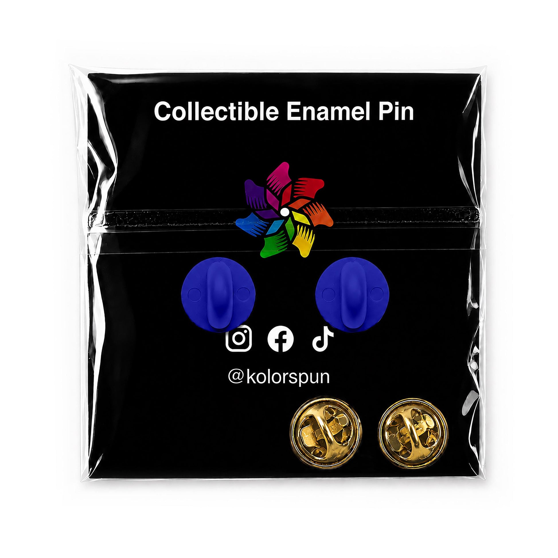 Pie Hard Enamel Pin - Kolorspun Enamel Pins