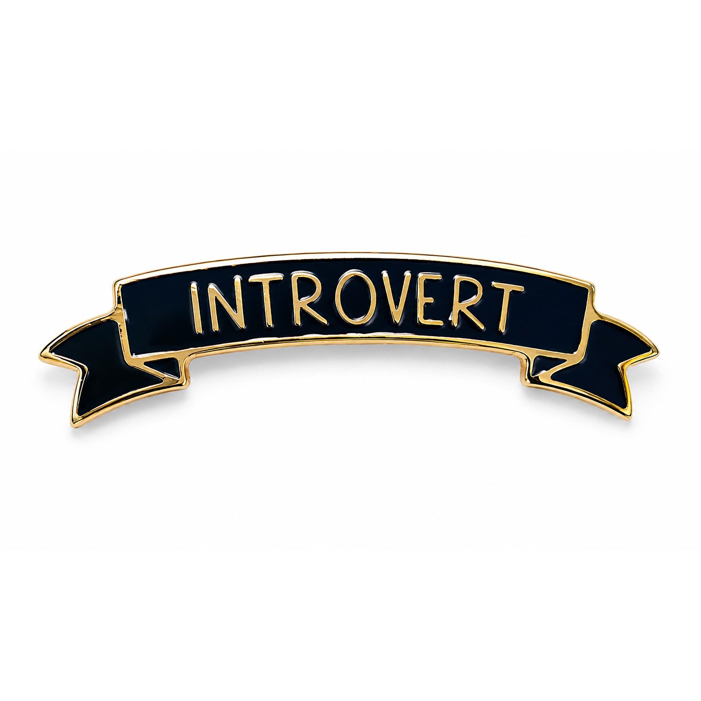 Introvert Hard Enamel Pin - Kolorspun Enamel Pins